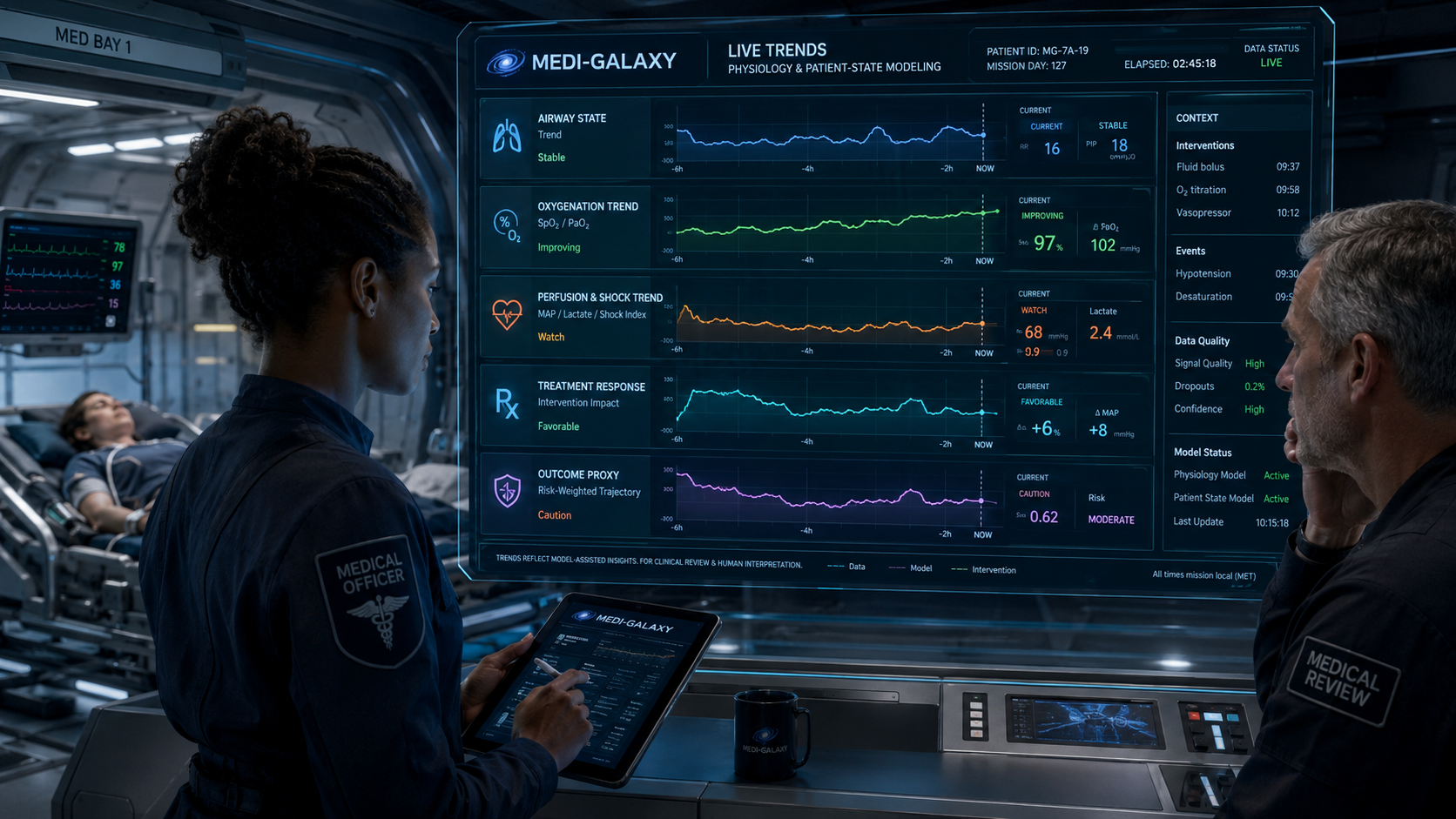 Live trend and status awareness interface