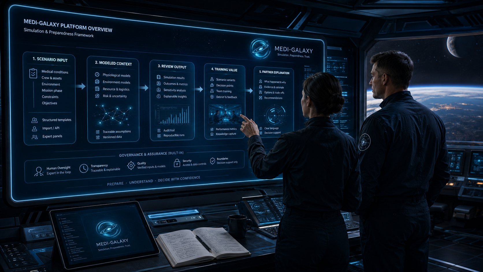 Medi-Galaxy research and partnership environment