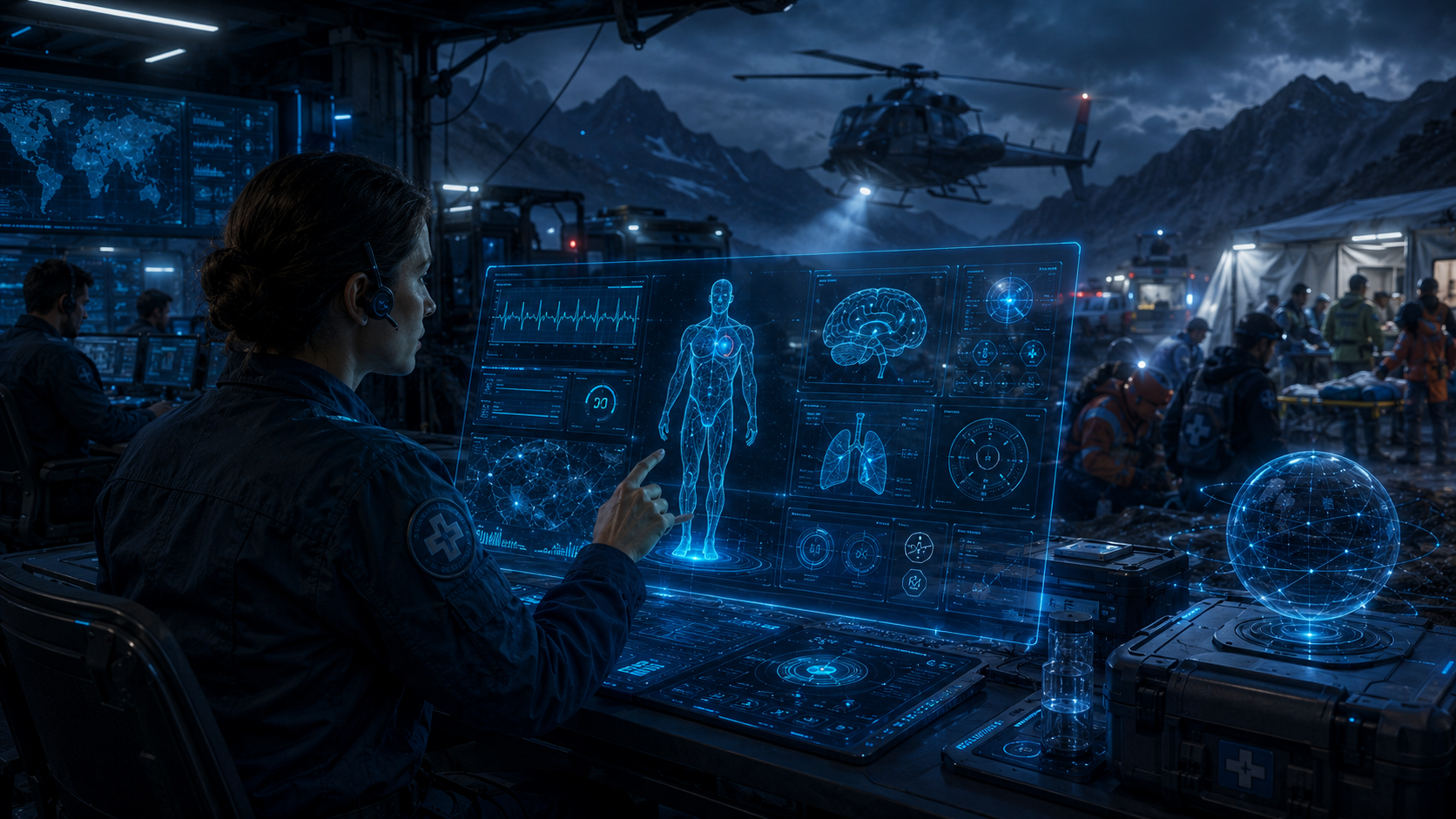 Adaptive Emergency-Response Systems visual concept for Medi-Galaxy