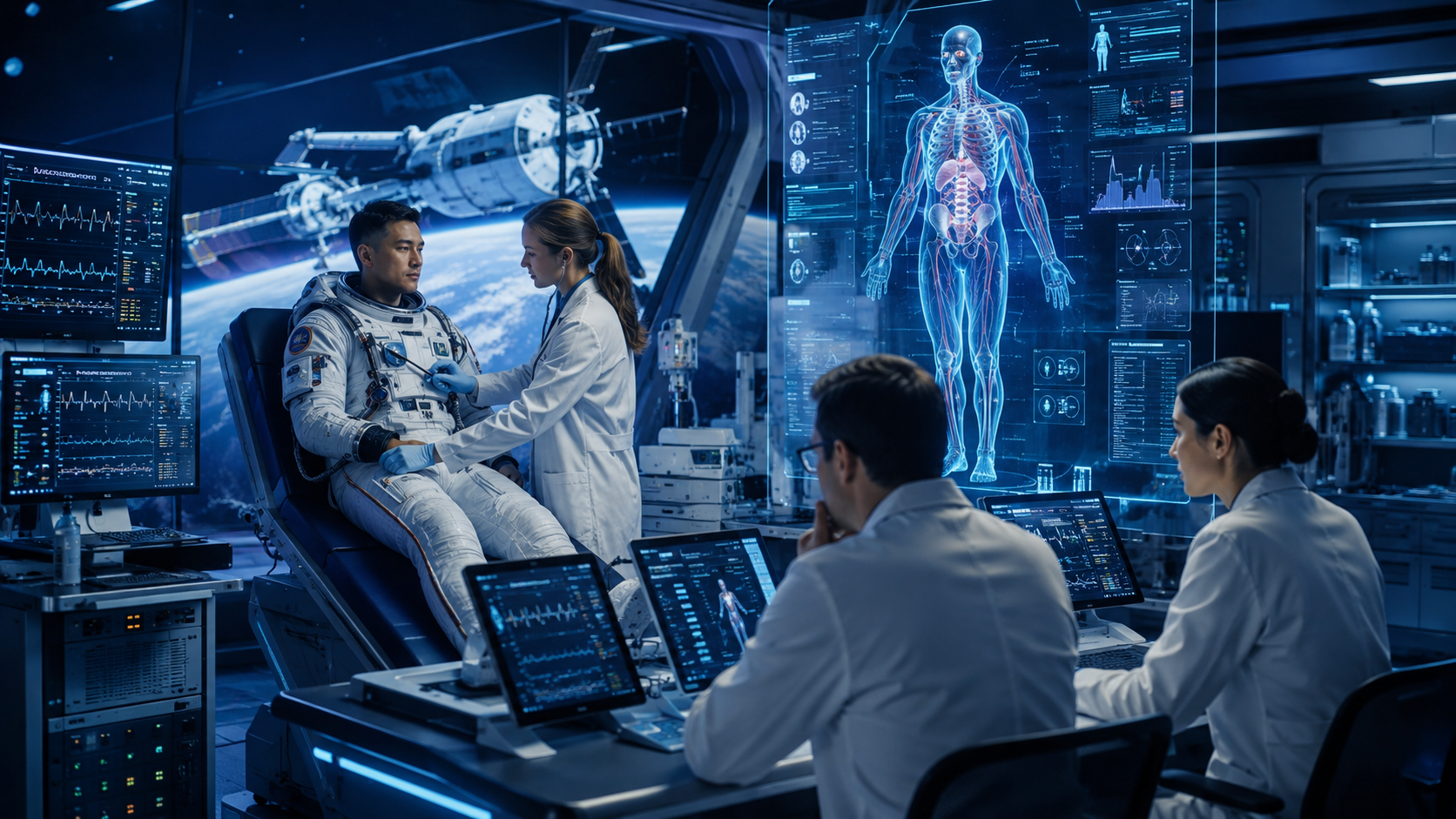 Aerospace Medicine visual concept for Medi-Galaxy