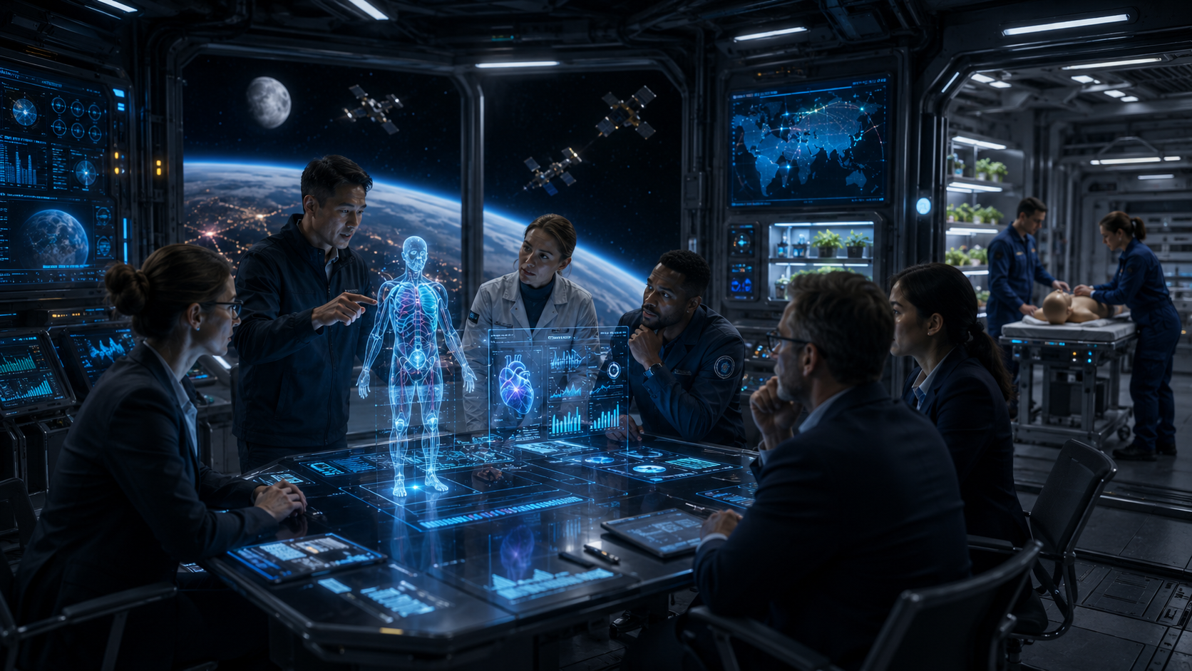 Commercial Spaceflight Preparedness visual concept for Medi-Galaxy