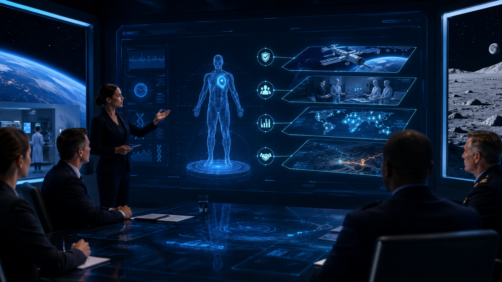 Deep-Space Resource-Limited Care visual concept for Medi-Galaxy