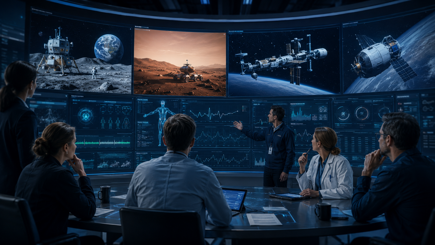Mars Transit Medical Isolation visual concept for Medi-Galaxy