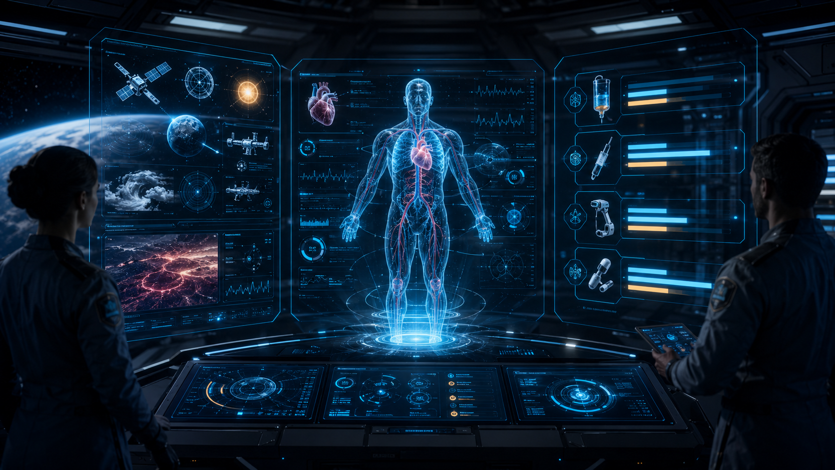 Real-Time Patient Modeling visual concept for Medi-Galaxy