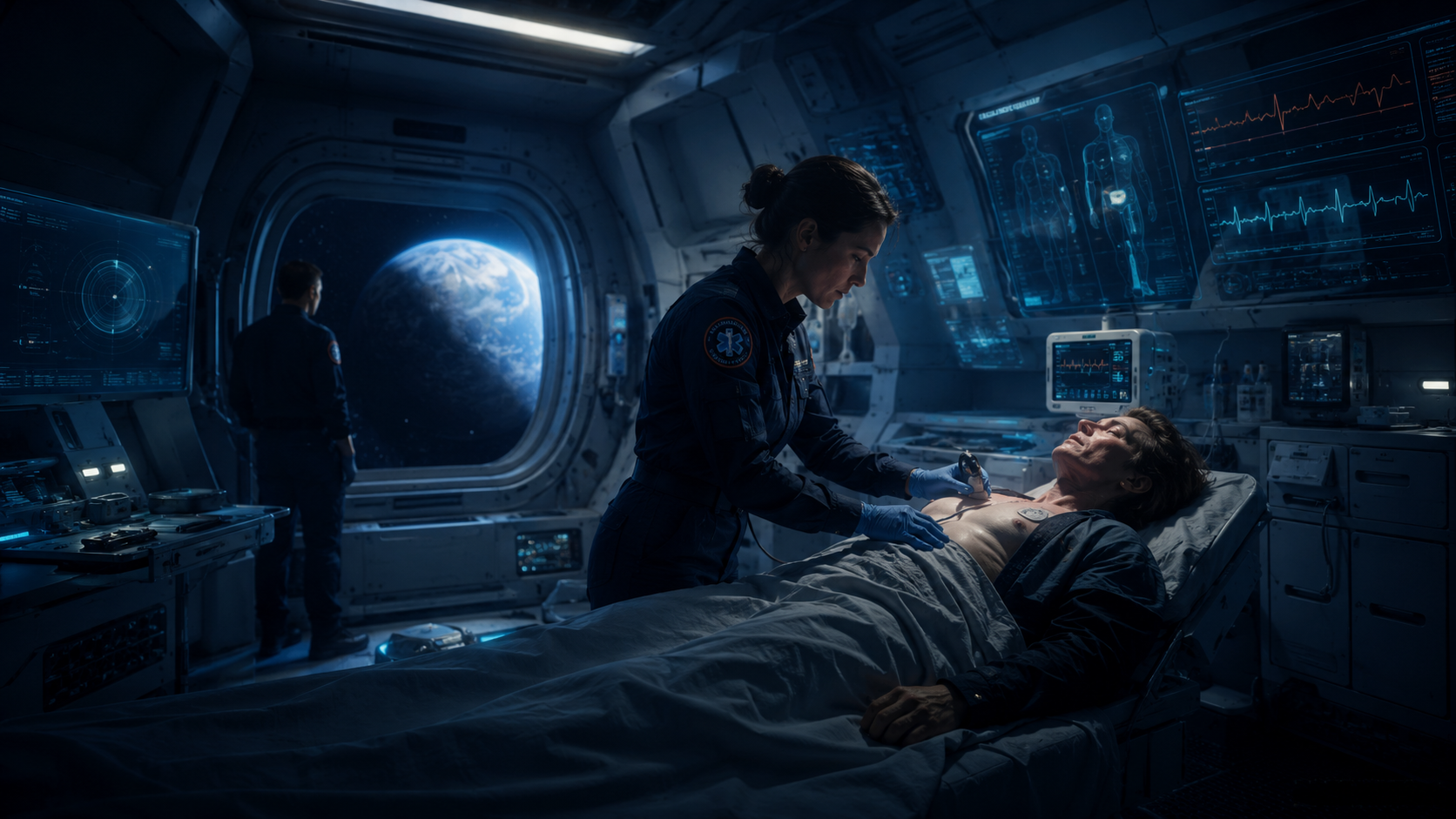 Resource-Limited Medical Operations visual concept for Medi-Galaxy