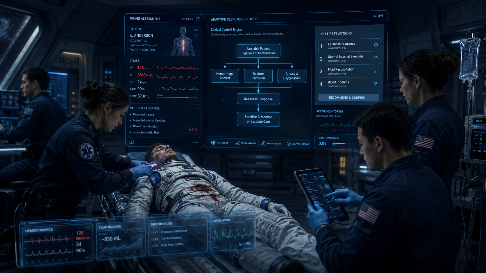 Treatment Prioritization visual concept for Medi-Galaxy