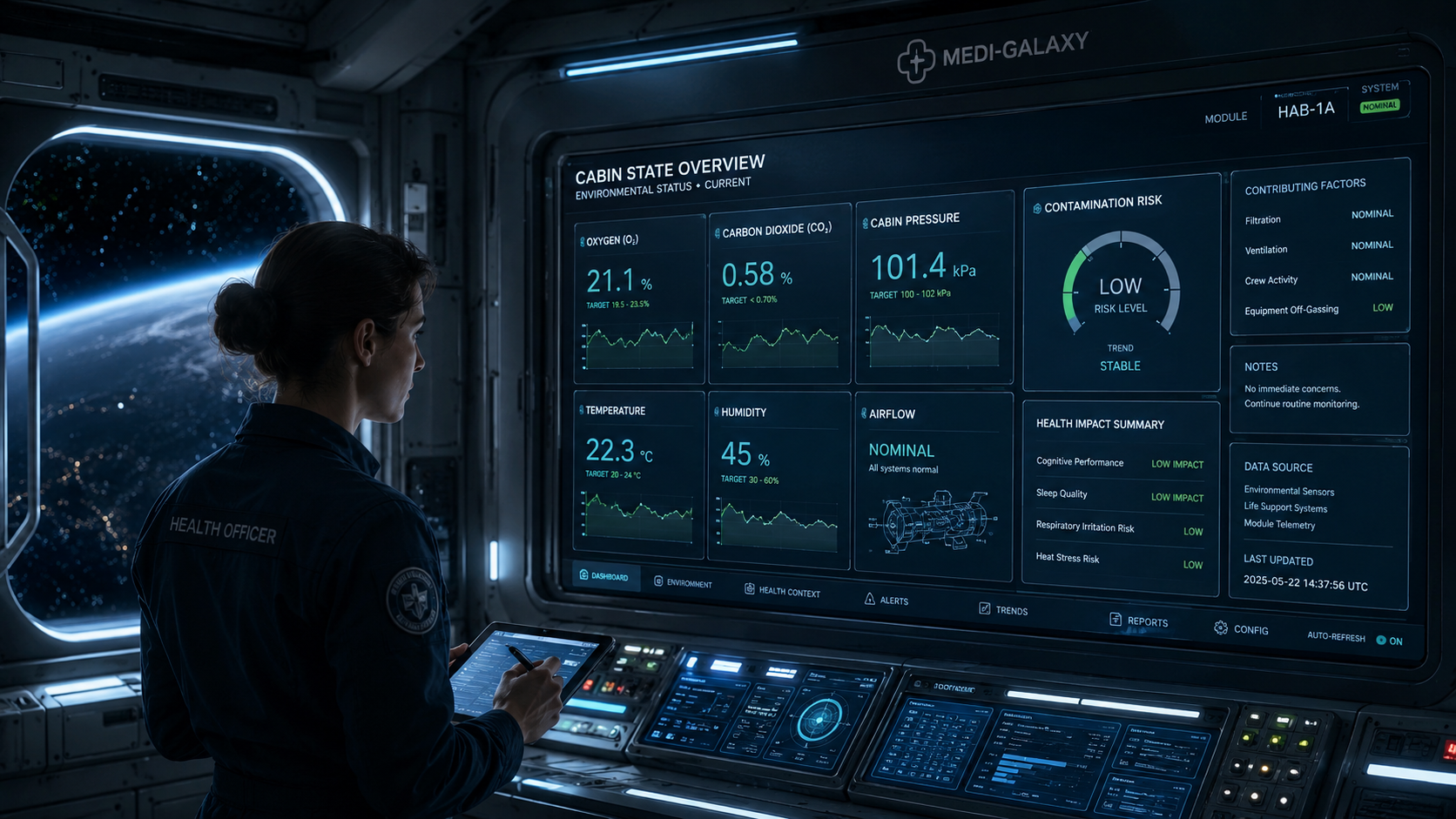 Commercial spaceflight visual for Medi-Galaxy topic page