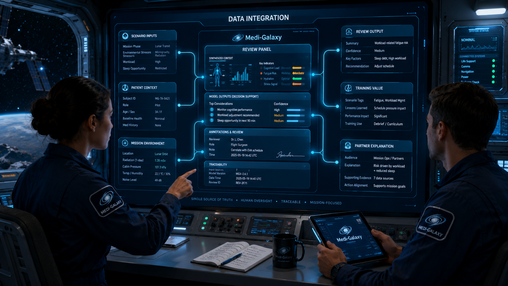 Data integration visual for Medi-Galaxy topic page