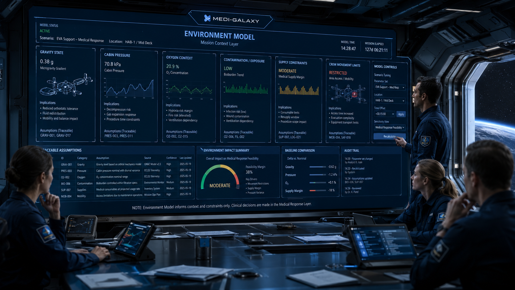 Environment model visual for Medi-Galaxy topic page