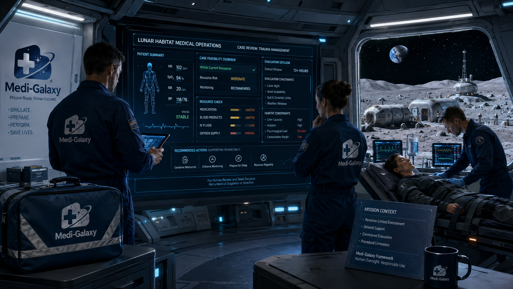 Lunar habitat visual for Medi-Galaxy topic page
