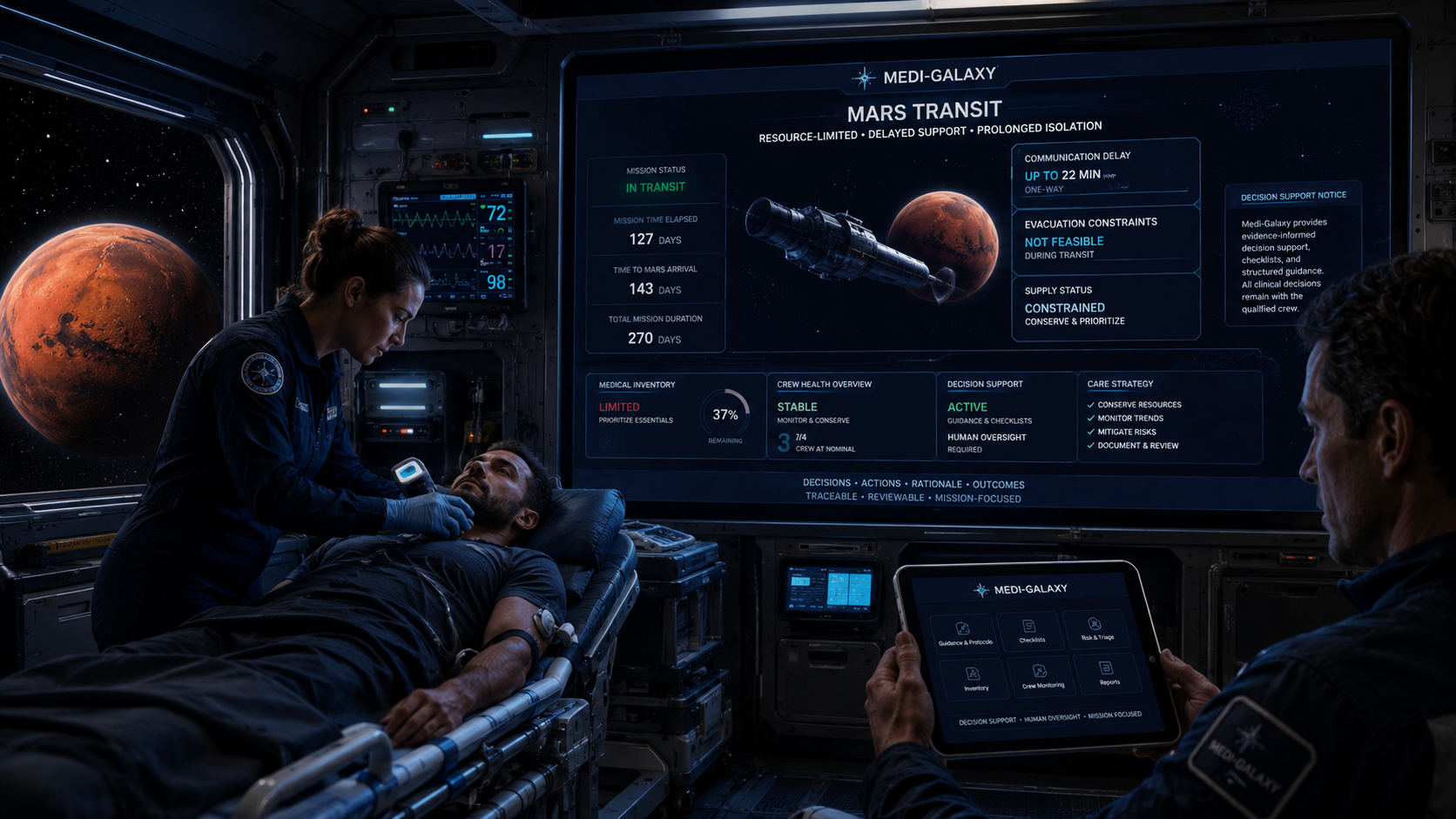 Mars transit visual for Medi-Galaxy topic page