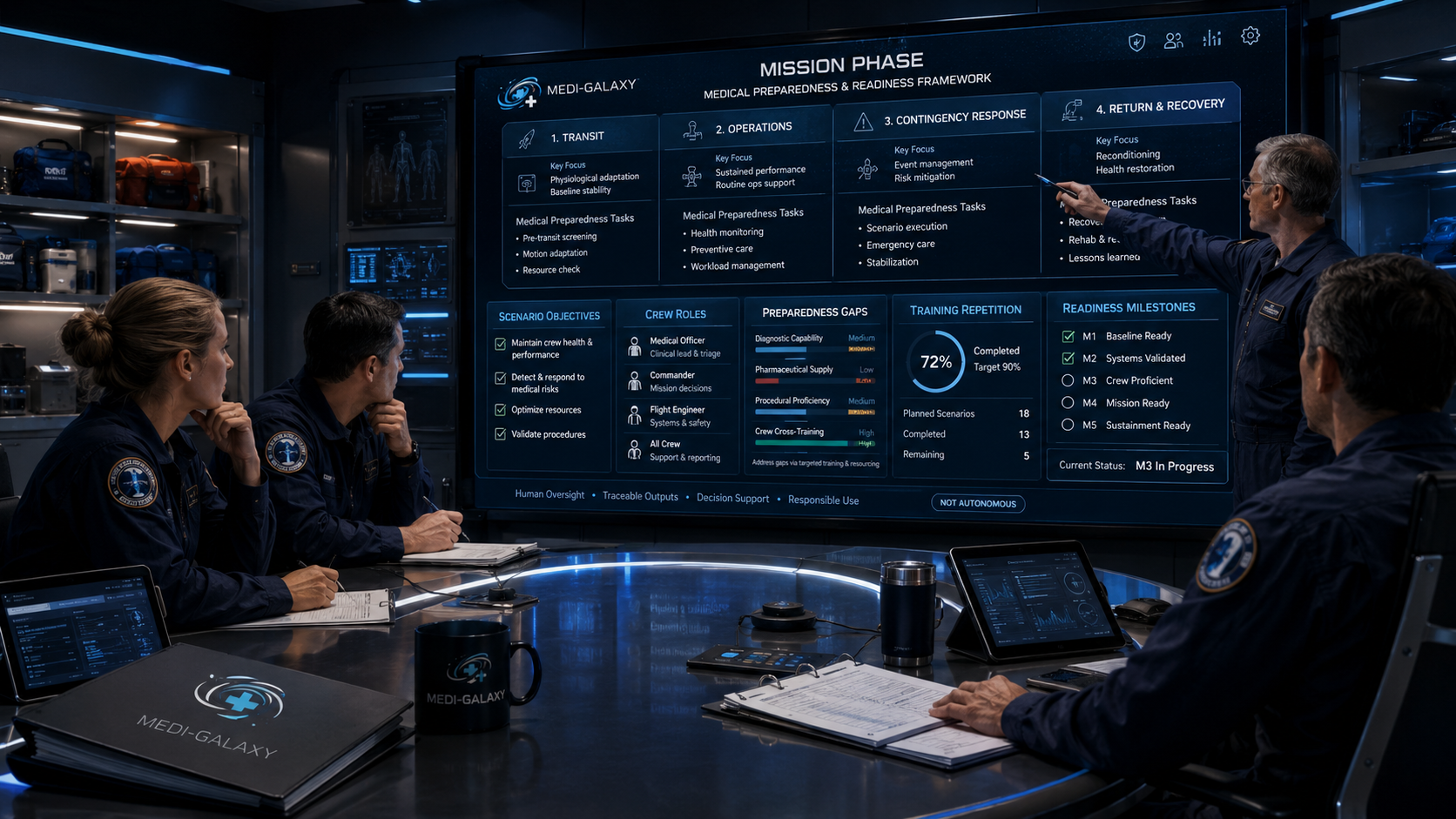 Mission phase visual for Medi-Galaxy topic page