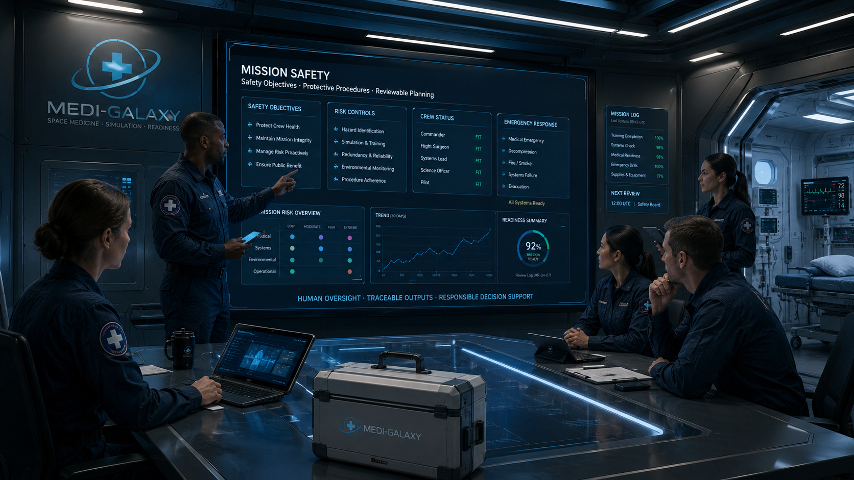 Mission safety visual for Medi-Galaxy topic page