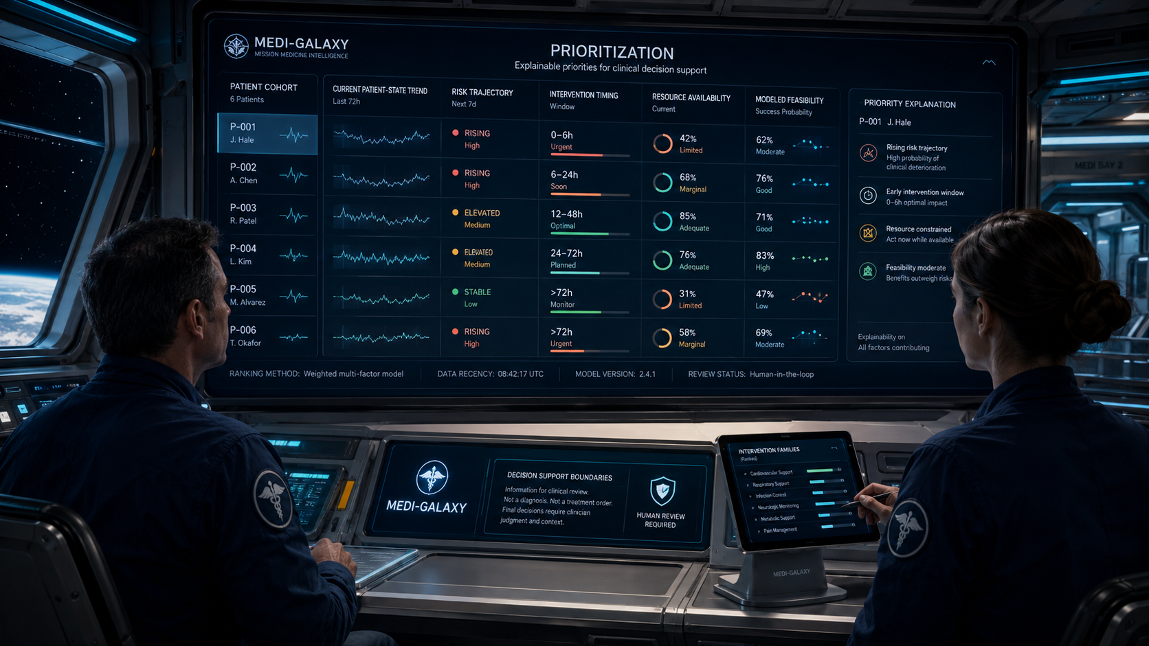 Prioritization visual for Medi-Galaxy topic page