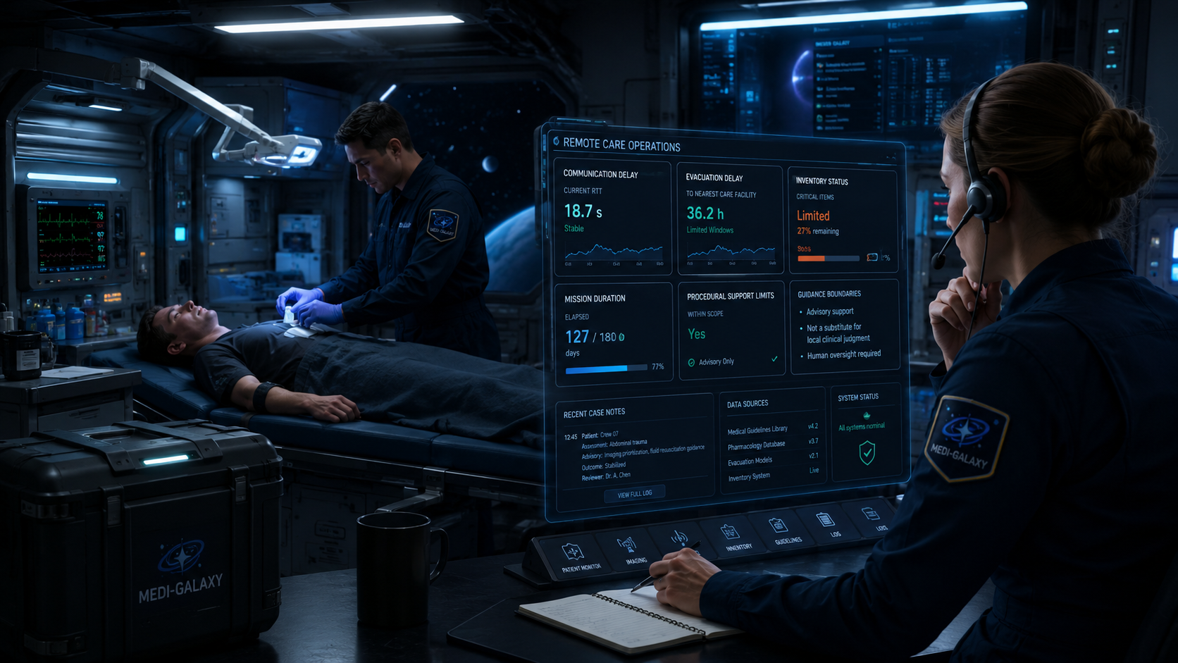 Remote care visual for Medi-Galaxy topic page