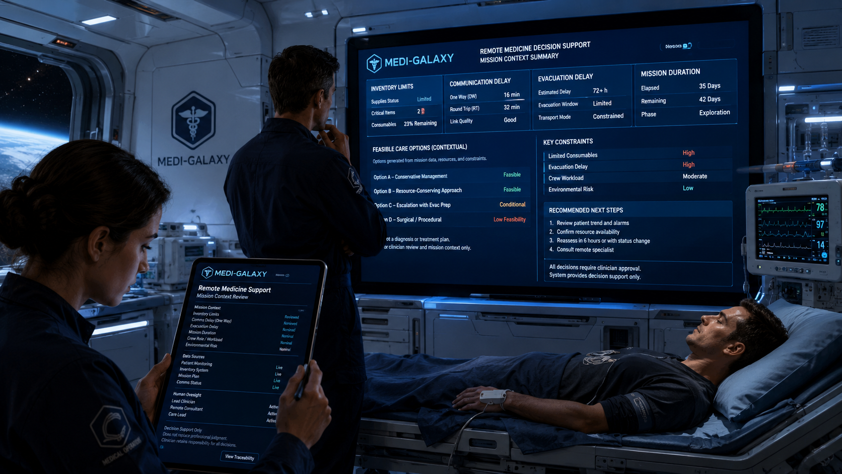 Remote medicine visual for Medi-Galaxy topic page