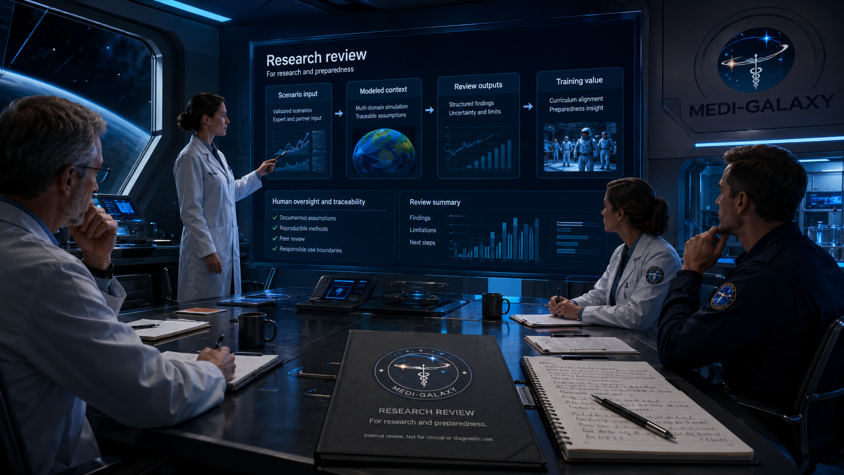 Research visual for Medi-Galaxy topic page