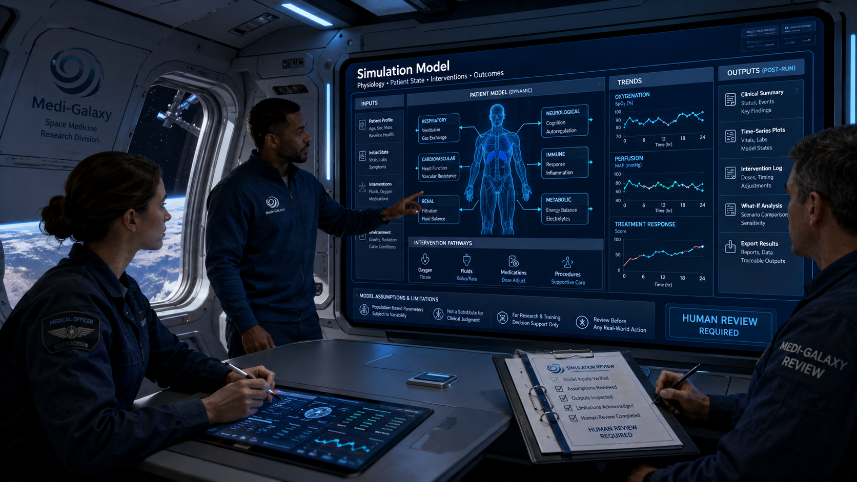 Simulation model visual for Medi-Galaxy topic page