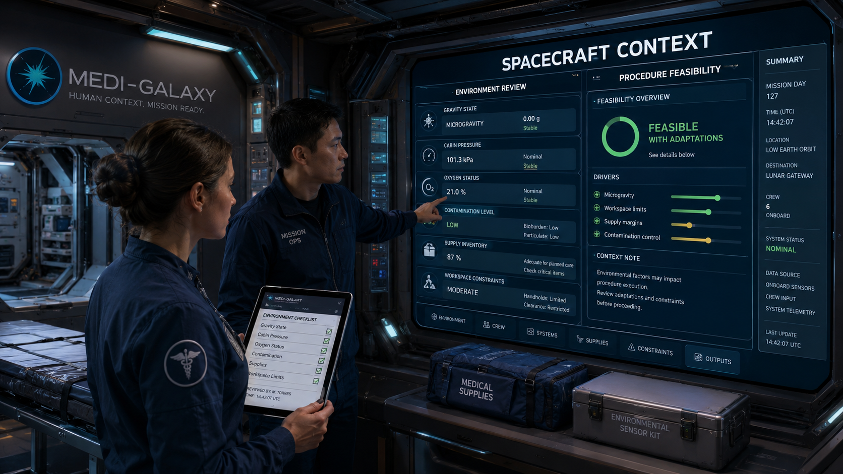 Spacecraft context visual for Medi-Galaxy topic page