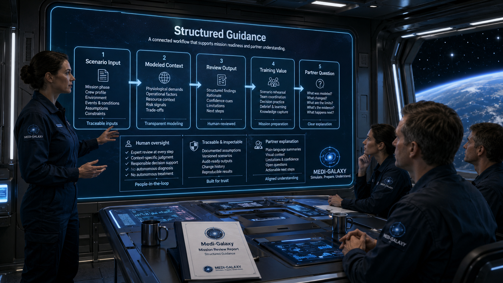 Structured guidance visual for Medi-Galaxy topic page