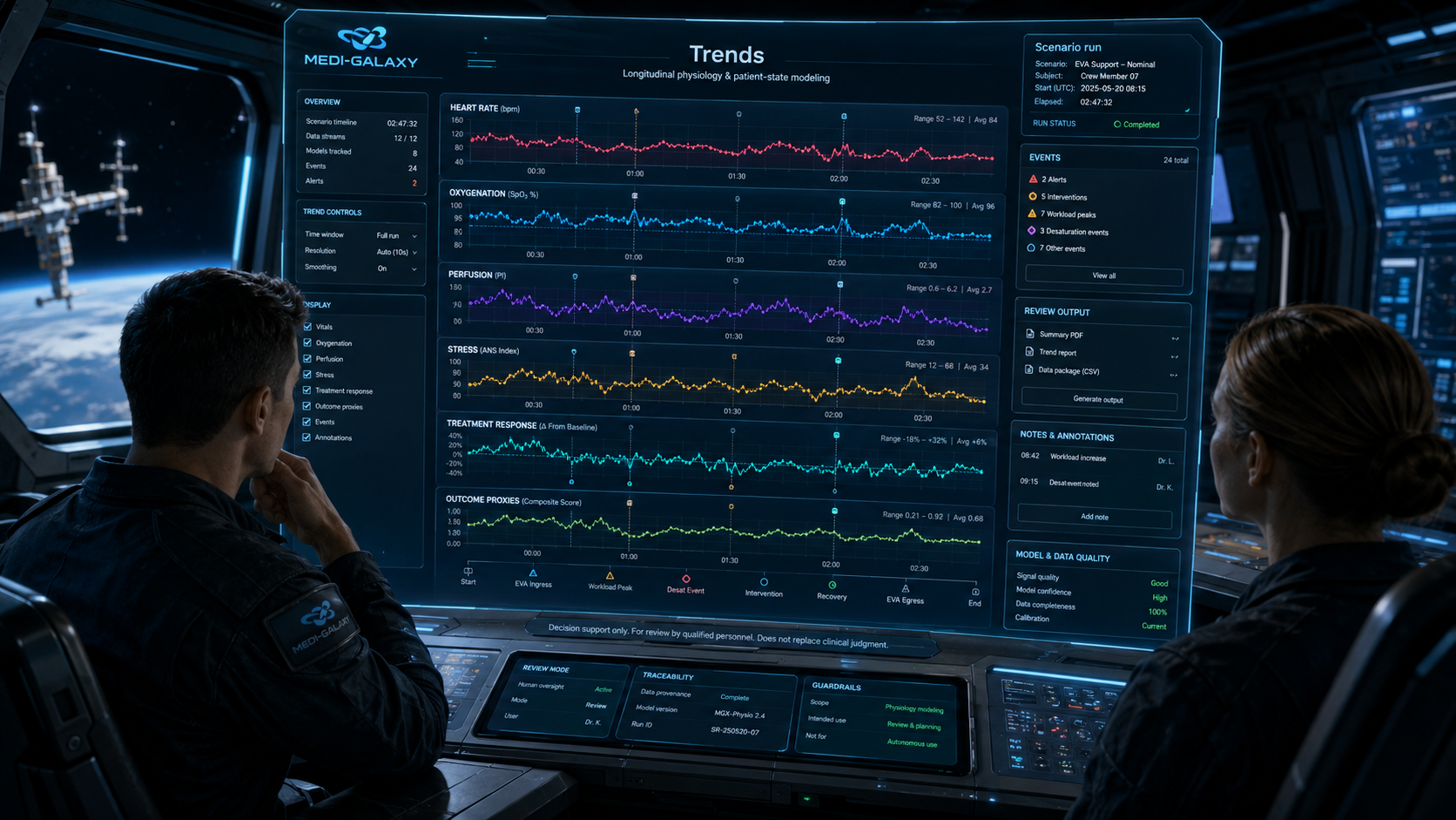 Trends visual for Medi-Galaxy topic page