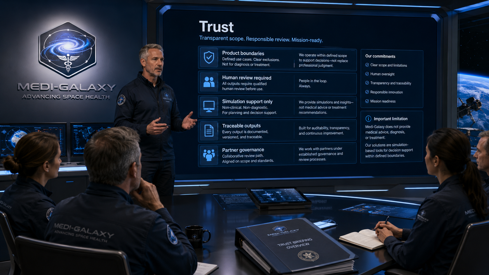 Trust visual for Medi-Galaxy topic page